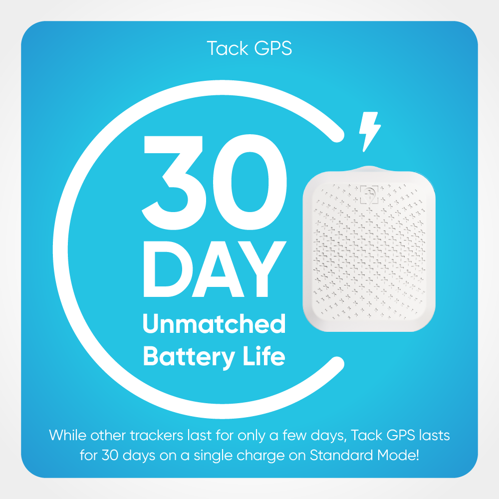 Tack GPS Tracker (Roaming in 30+ countries)