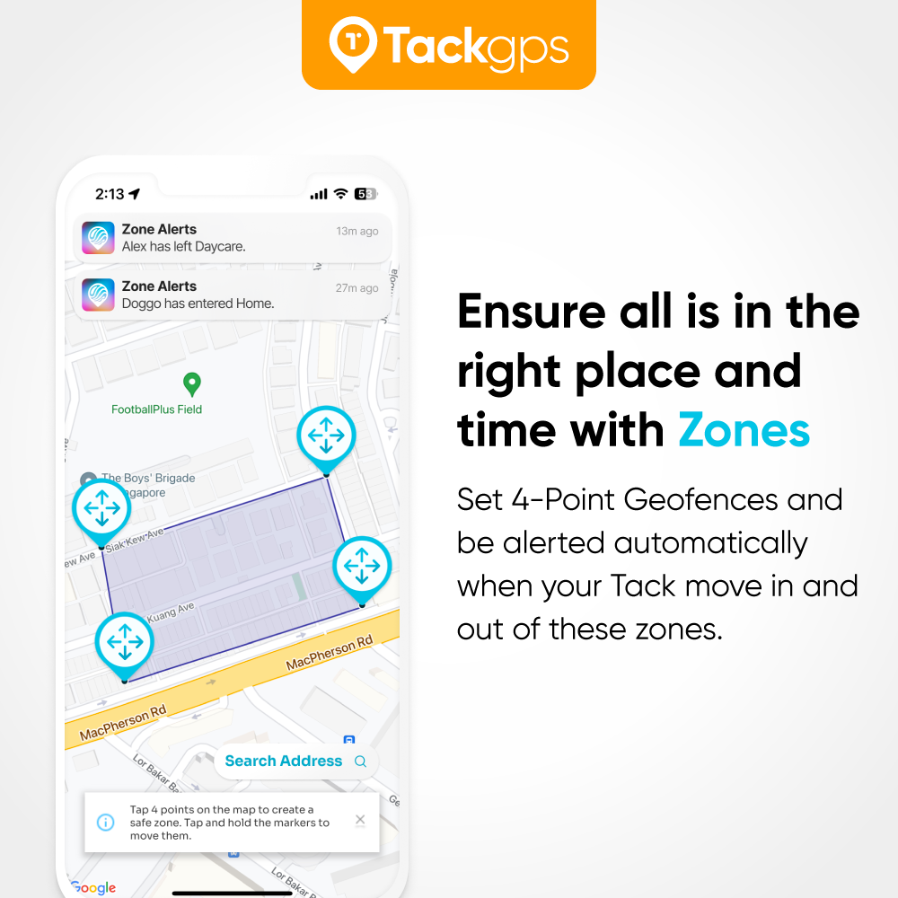 Tack GPS Tracker (Roaming in 30+ countries)