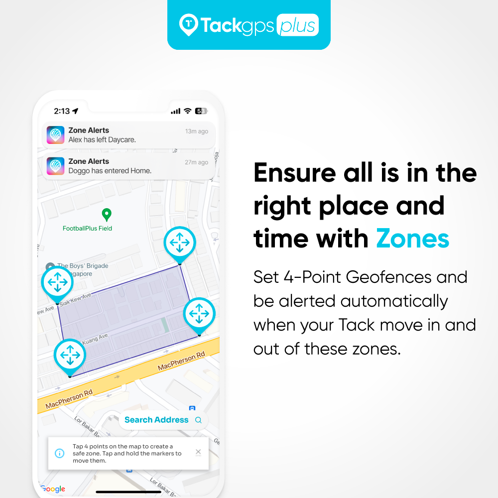 Tack GPS Plus Tracker (Global Version Roaming in 120+ countries)