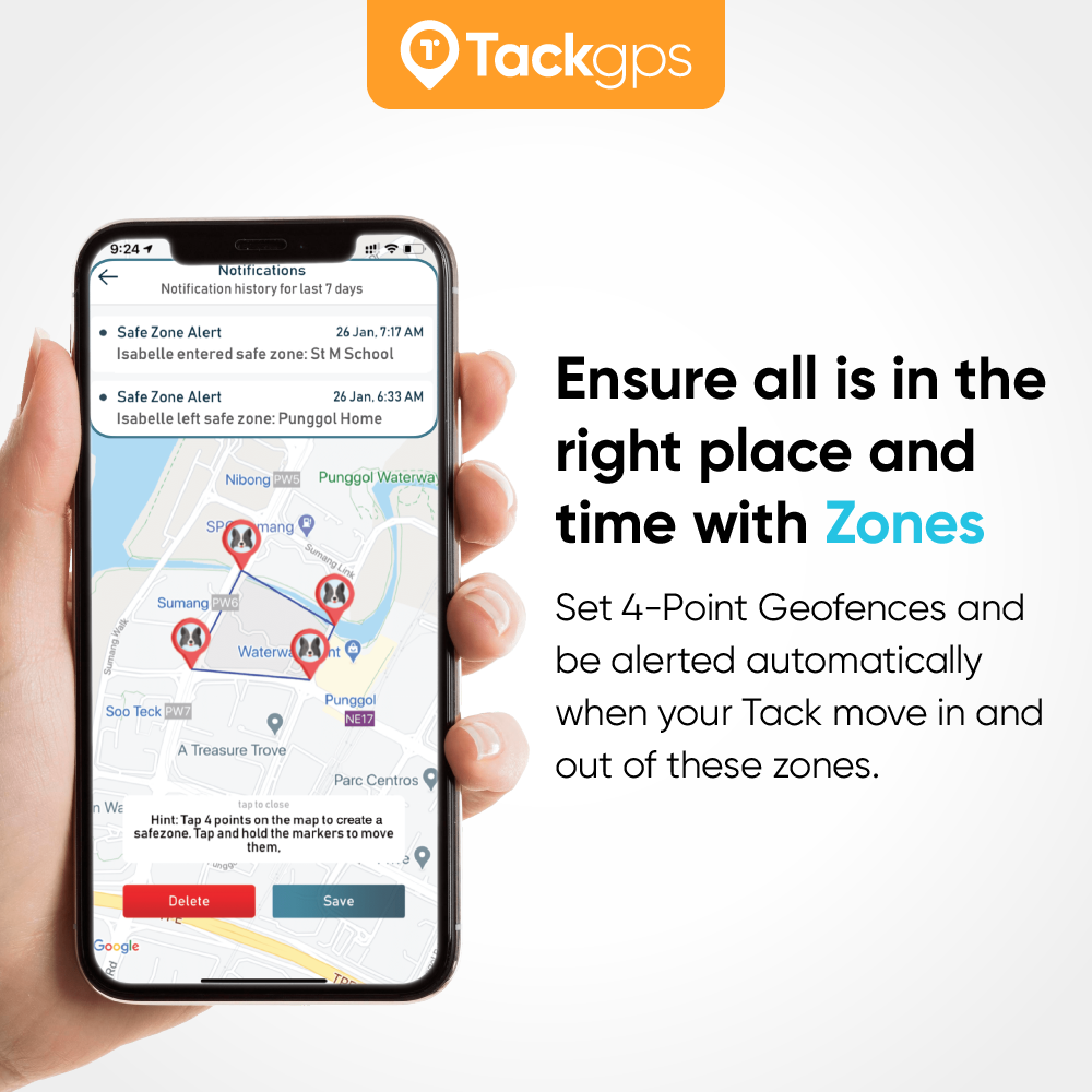 Tack GPS Tracker (Roaming in 30+ countries)