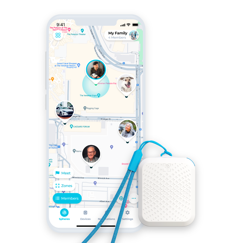Tack GPS Plus Tracker (Global Version Roaming in 120+ countries)